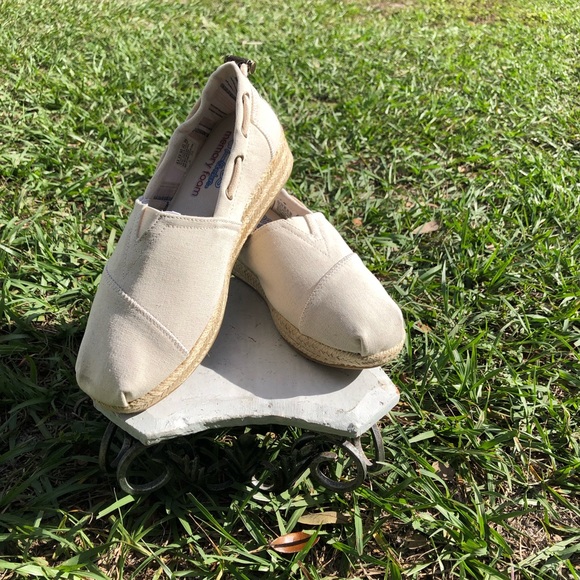 BOBS From SKECHERS Highlights Sand Sparkle Canvas Espadrille 6.5W Slip Ons NWB - Picture 2 of 8